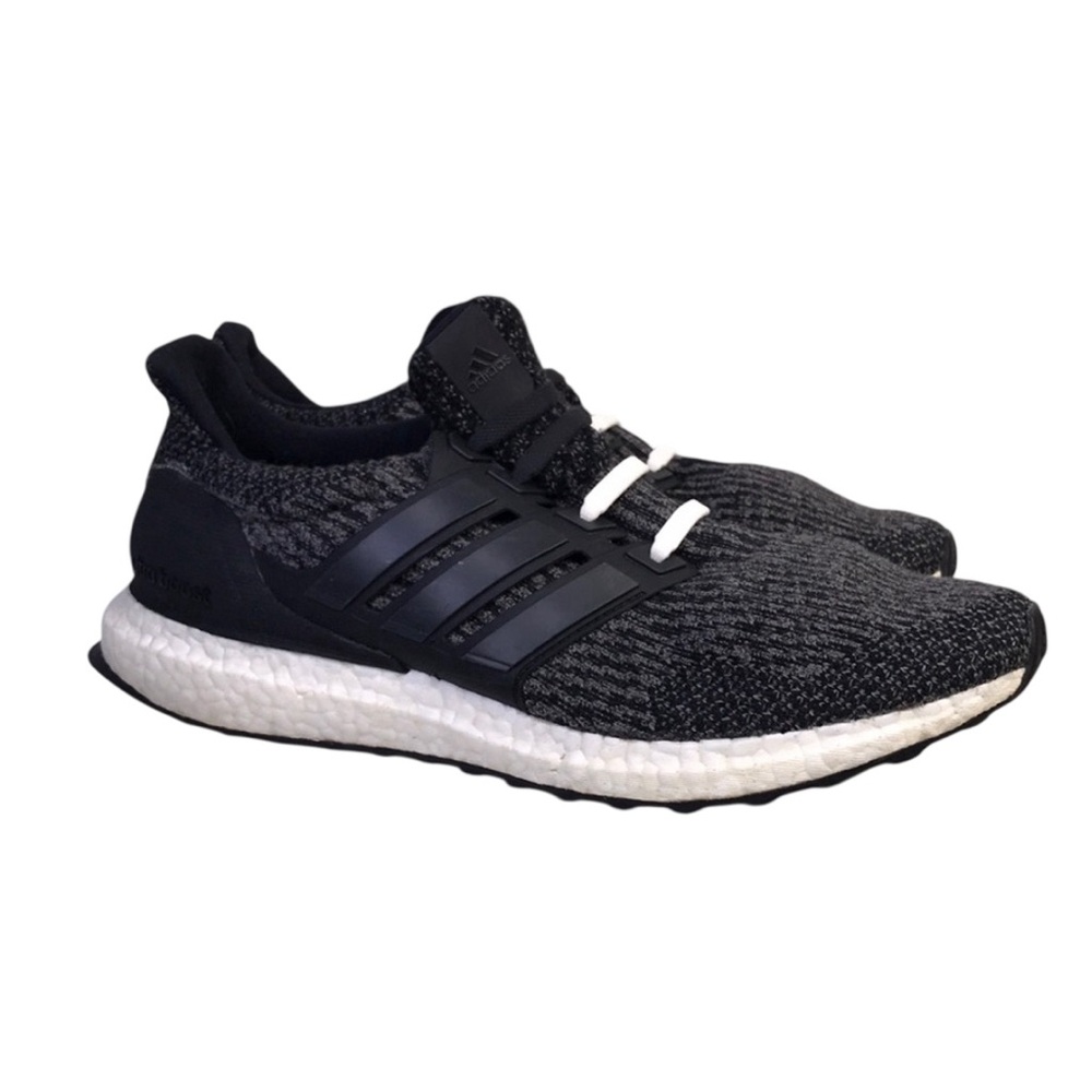 Adidas Ultra Boost Men’s Black White Grey Sneakers Trainers size 8.5